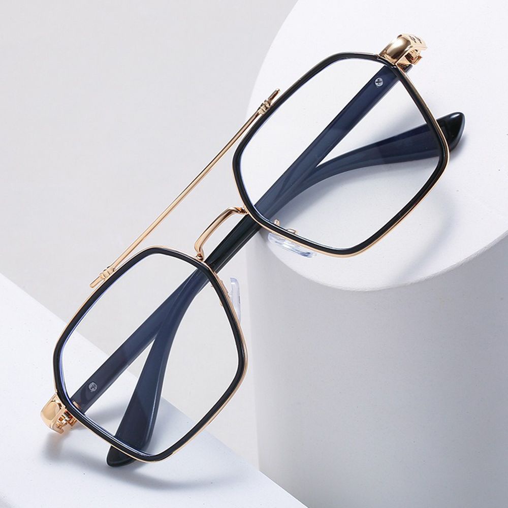 Kính Chống Bức Xạ Ánh Sáng Xanh / Đen Phong Cách Retro Thời Trang Cho Nam MXMUSTY