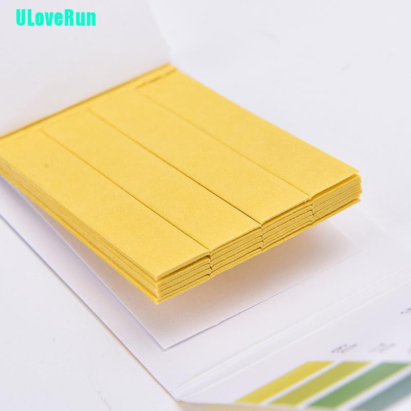 Uloverun Bộ 80 Giấy Kiểm Tra PH Litmus Nước Tiểu Axit Alkaline Hữu Dụng