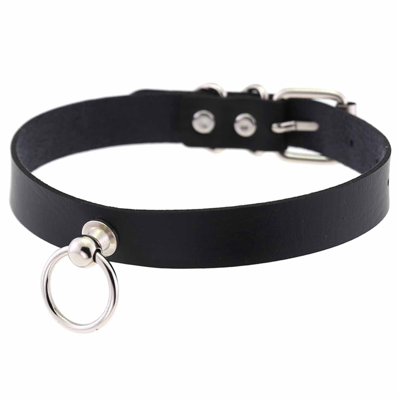Vòng Cổ Choker Da PU Mặt Hình Anime Thời Trang Phong Cách Punk Cho Nam