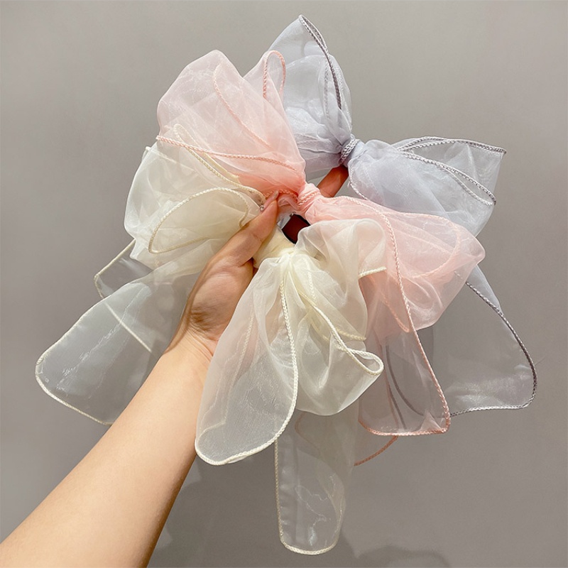 Kẹp Tóc Hình Nơ Phối Ren Thời Trang Cho Nữ