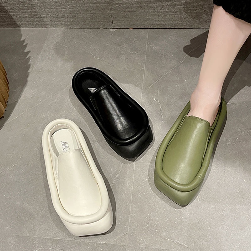 Dép Nữ Mũi Vuông Thời Trang Cá Tính