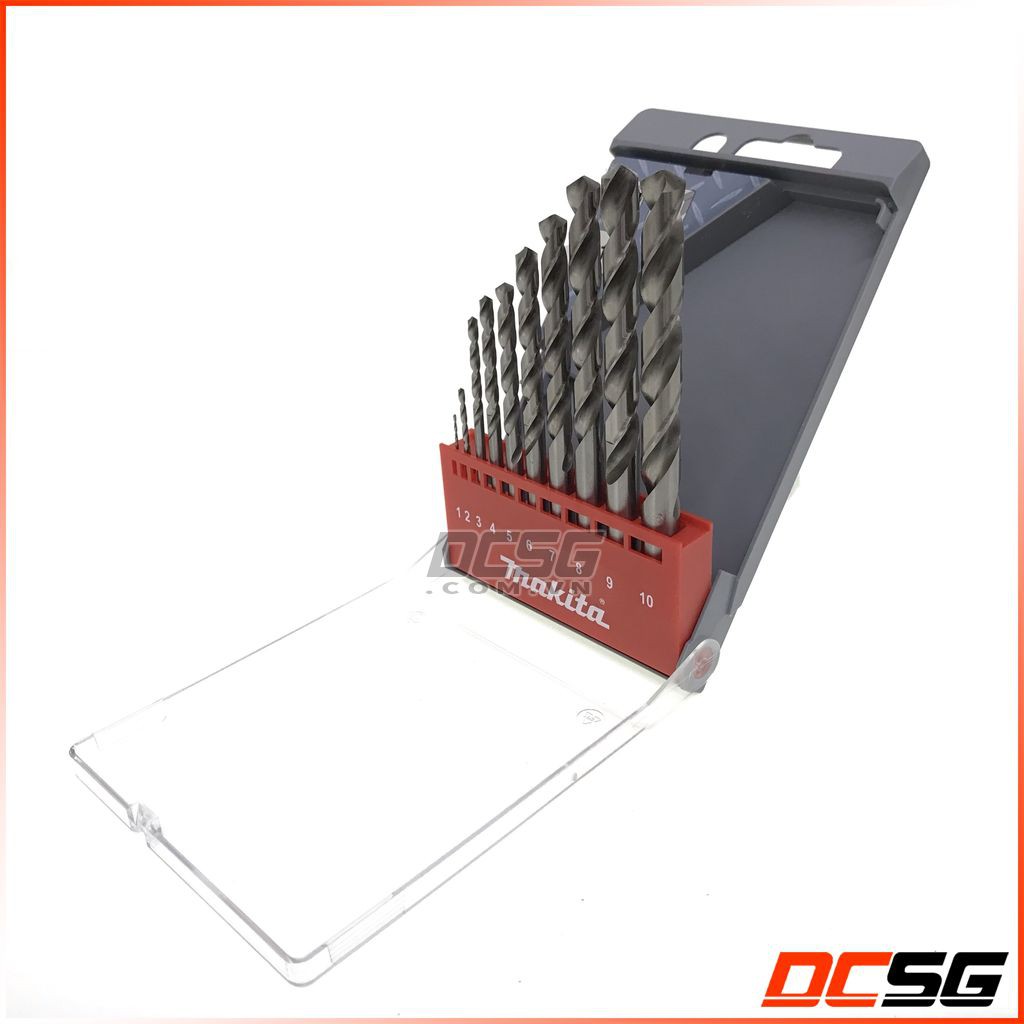 Bộ 10 mũi khoan kim loại HSS-G Makita D-57205| DCSG