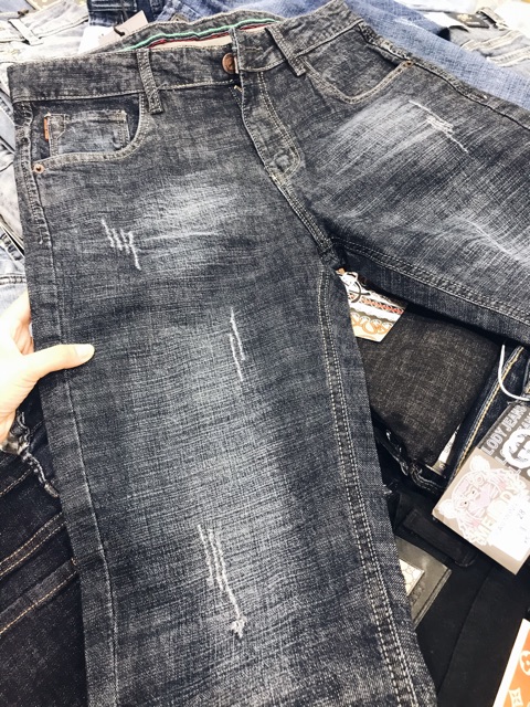 QUẦN JEAN NAM FORM SUÔNG CHẤT DÀY DẶN XỊN XÒ QN393