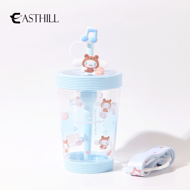 Cốc Uống Nước 535Ml Họa Tiết Hoạt Hình Kuromi My Melody Cinnamoroll Purin Sanrio Dễ Thương Cho Bé Gái