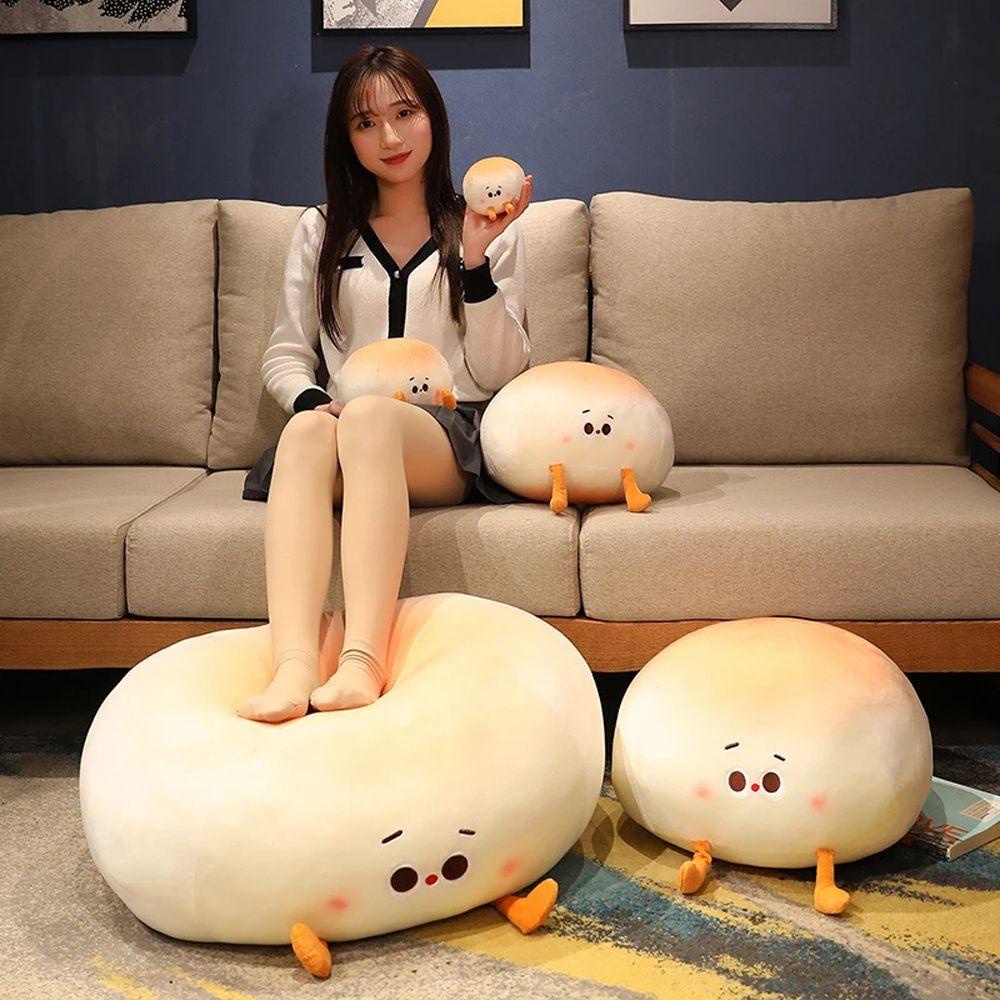 Đồ Chơi Nhồi Bông Mềm Mại Hình Bánh Mì Dễ Thương Cho Bé