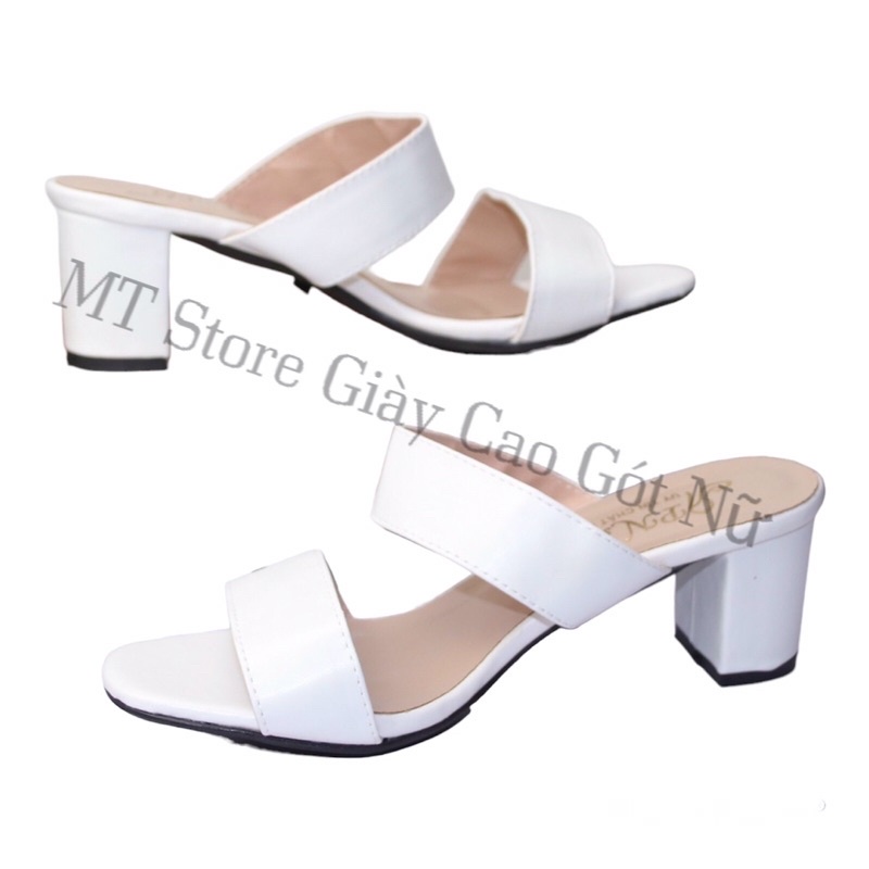 [ Ảnh Thật ] Dép cao gót nữ 2 bảng to 5p MT098