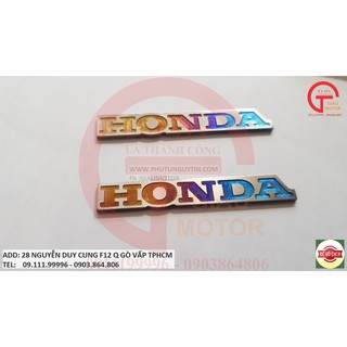 TEMTITAN - TEM TITAN CHỮ HONDA NHỎ DÁN ĐẦU ĐÈN CÁC DÒNG XE HONDA