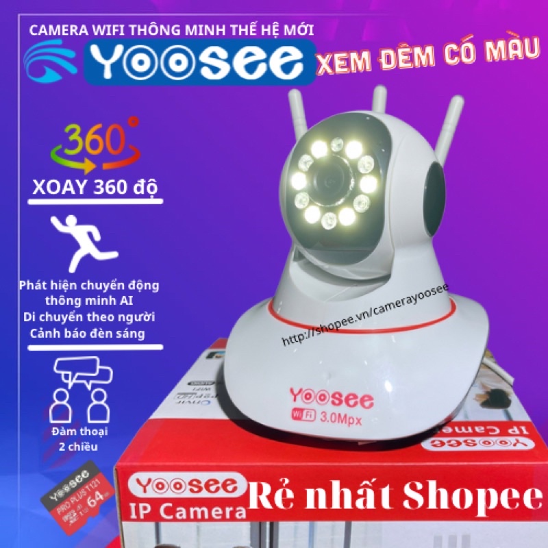 Camera IP YooSee 2.0mpx 1080P - 8Led