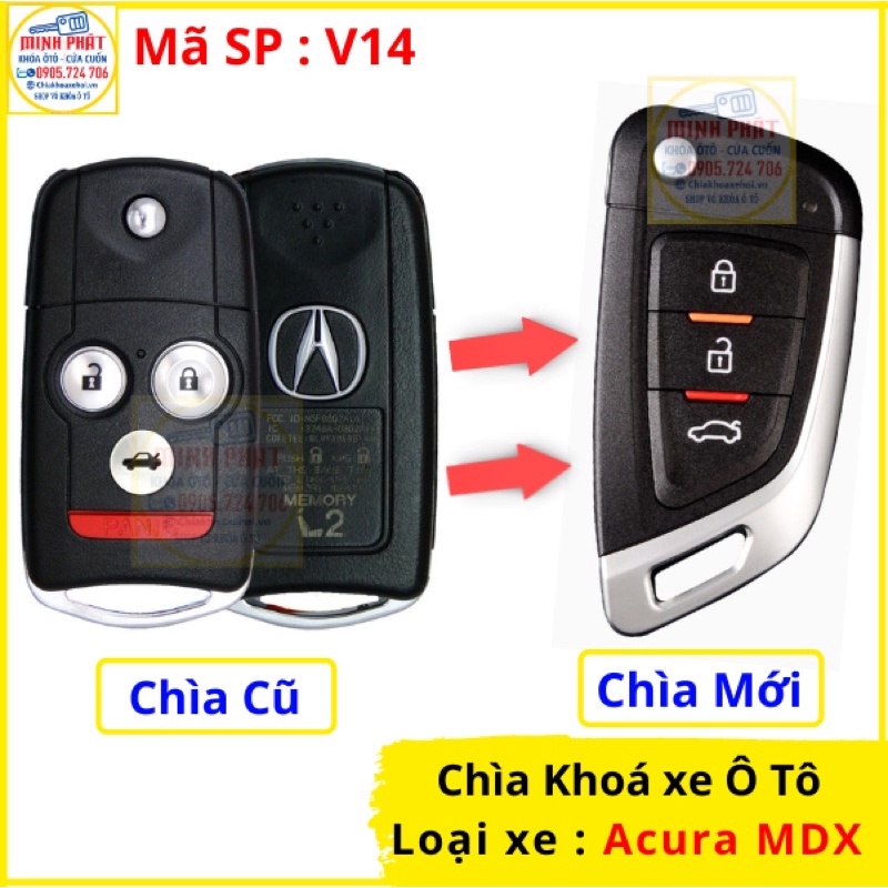 Làm Chìa khoá remote xe Acura MDX