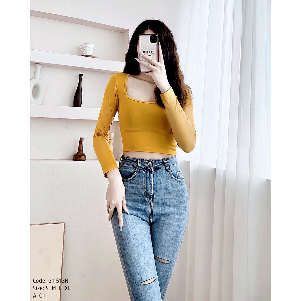 Quần Jean Nữ SOfM WEAR Lưng Cao Siêu Co Giãn