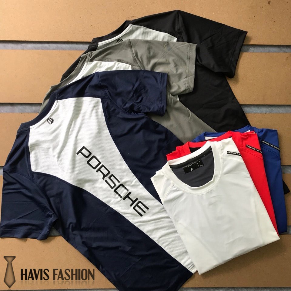 Áo thun thể thao nam cổ tròn phối hai màu cực chất ADBP001 | BigBuy360 - bigbuy360.vn