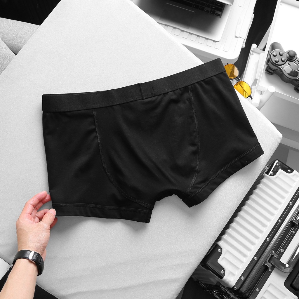 Quần lót boxer nam độ co dãn đàn hồi cực tốt bigsize quần lót nam thun cotton 4 chiều đủ màu - 80-140kg