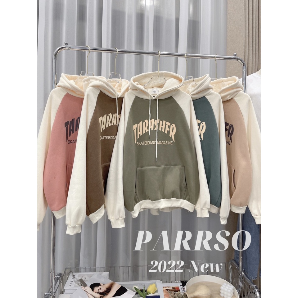 [ẢNH THẬT] Áo Hoodie Nam Nữ Dáng Rộng Cao Cấp Vintage Thra Unisex Dáng Rộng Mũ To 2 Lớp