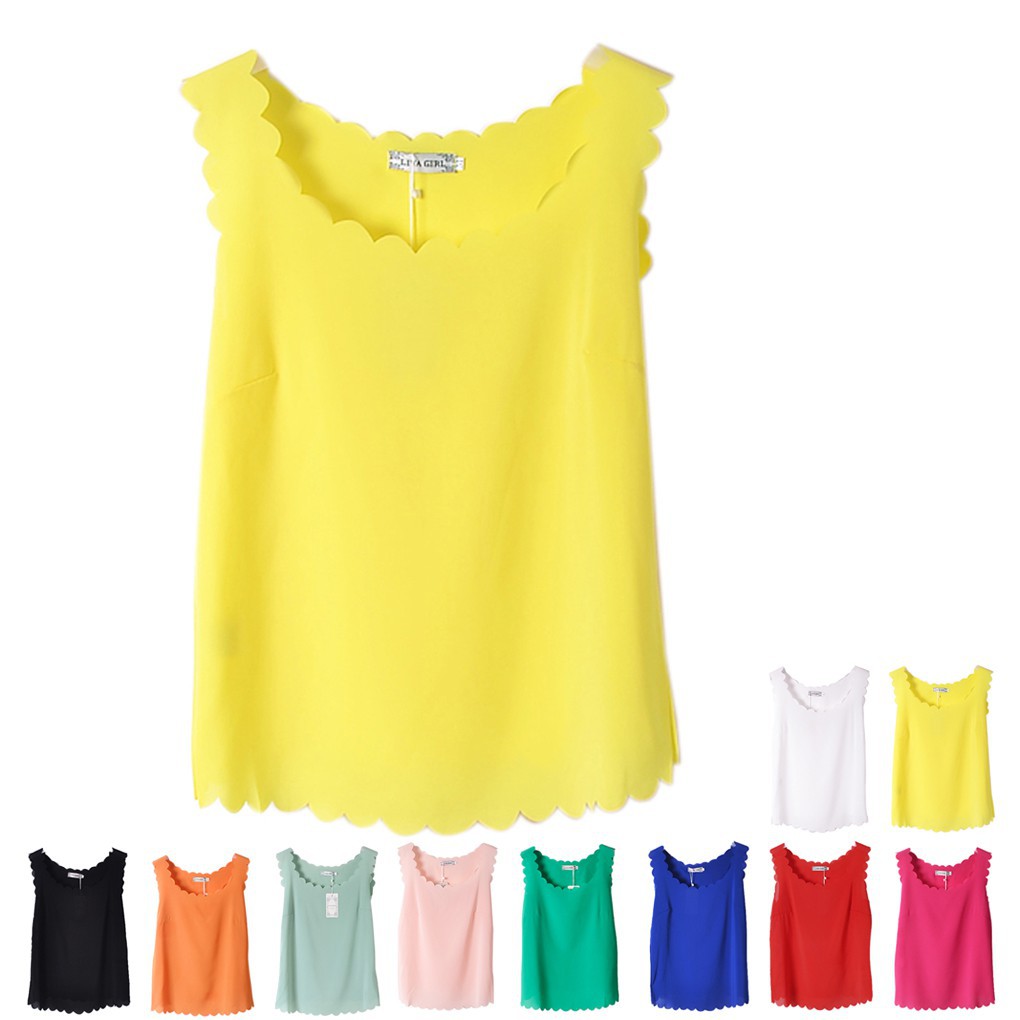 Áo sát nách mặc vest chất Chiffion dáng rộng cho phái nữ