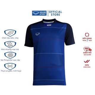Áo bóng đá Grand Sport 38265 màu xanh dương chất liệu thun gai co giãn thoáng mát CHÍNH HÃNG siêu nhẹ bay hơi nhanh