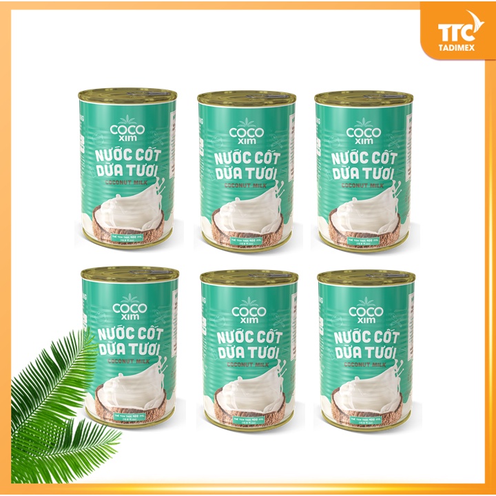 Combo 6 Nước Cốt Dừa tươi COCOXIM 400ml