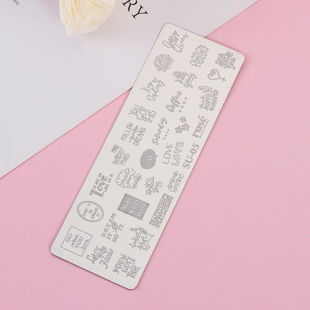 Khuôn In Họa Tiết Lá Cây Trừu Tượng Dùng Trang Trí Móng