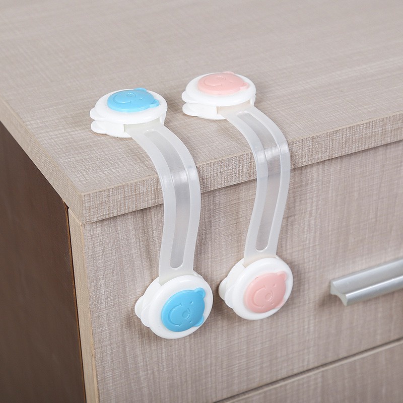 Khóa tủ lạnh, khóa tủ đồ quần áo bảo bề an toàn cho bé ko bị kẹp tay khi đóng mở tủ tiện lợi khi sử dụng