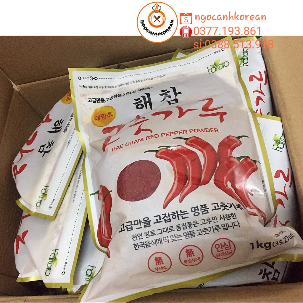 Combo 3kg Bột Ớt Heacham Hàn Quốc
