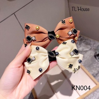 Kẹp tóc nơ đính đá pha lê cao cấp hàn quốc