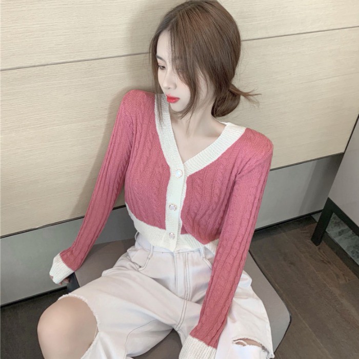 Áo Khoác Len Cổ Chữ V Thời Trang Nữ Tính | BigBuy360 - bigbuy360.vn