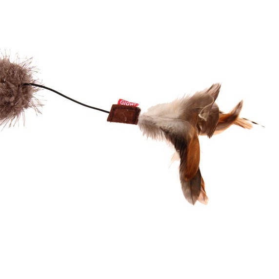 Gigwi Cần câu dài với lông vũ, quả cầu