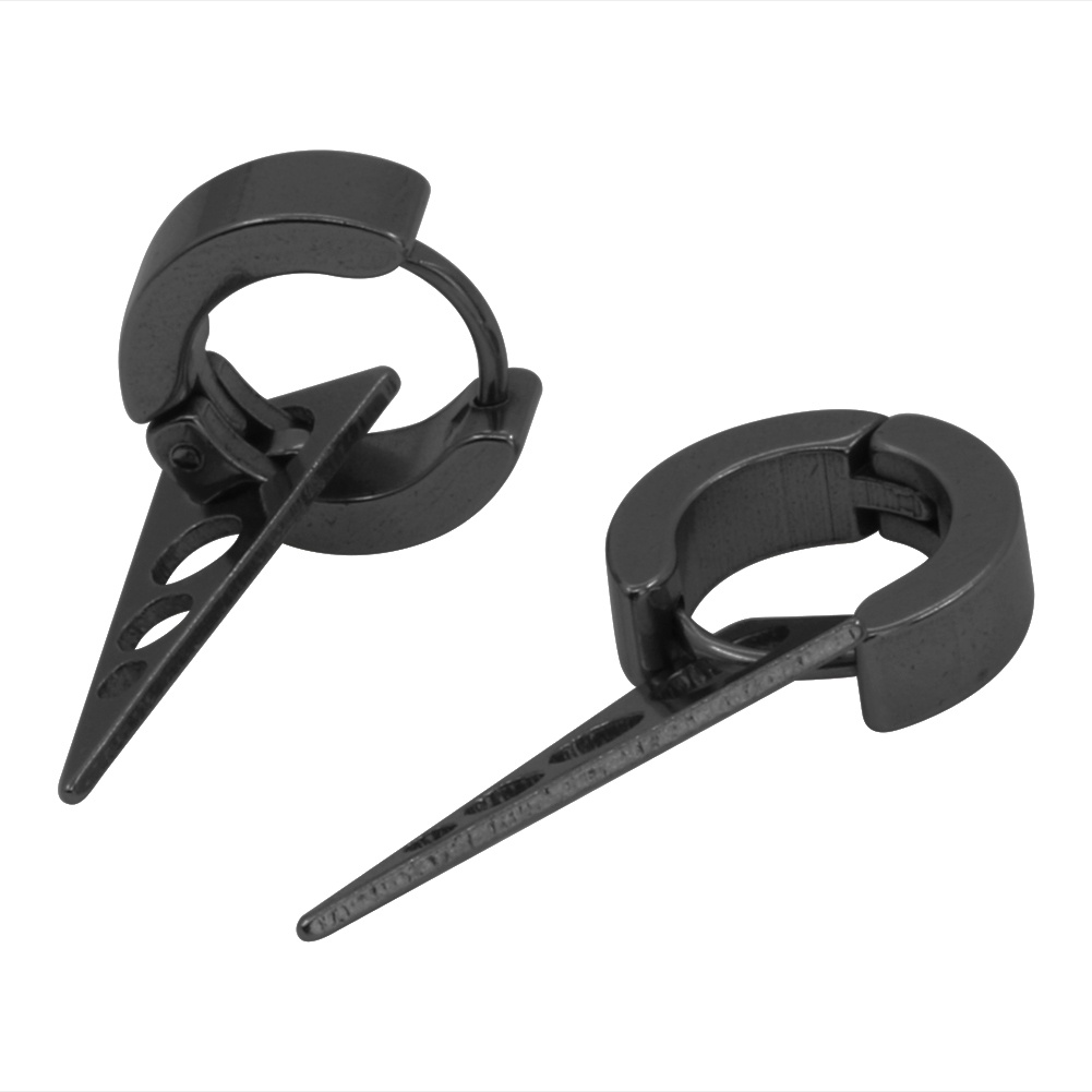 Kẹp tóc thép không gỉ hình chóp nhọn cá tính cho nam nữ