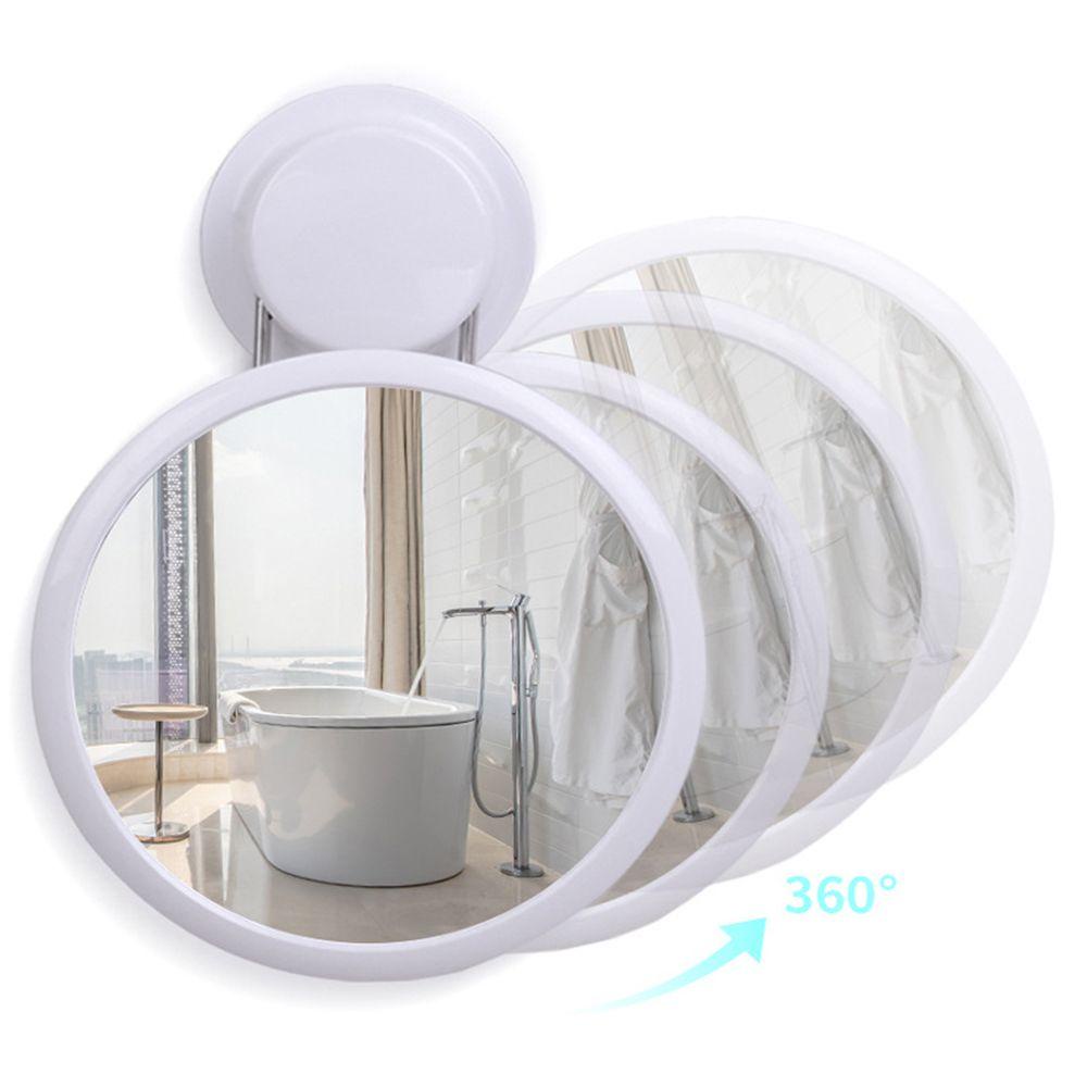 Gương Trang Điểm Xoay 360 Độ Tiện Dụng° Móc Treo Đồ Dùng Nhà Tắm Hình Tròn Có Giác Hút Chân Không Gắn Tường Tiện Dụng