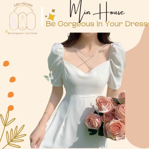 Váy trắng dự tiệc siêu xinh✅HÀNG CHUẨN LOẠI 1✅đầm mặc đi đám cưới,dạo phố,du lịch chuẩn stle hàn quốc-min.house86 | BigBuy360 - bigbuy360.vn