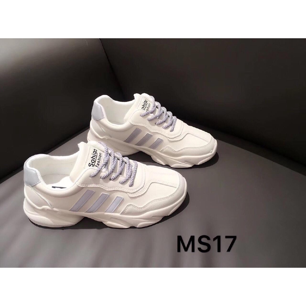 [Shopee trợ giá] Giày thể thao 3 sọc xám Sohigo
