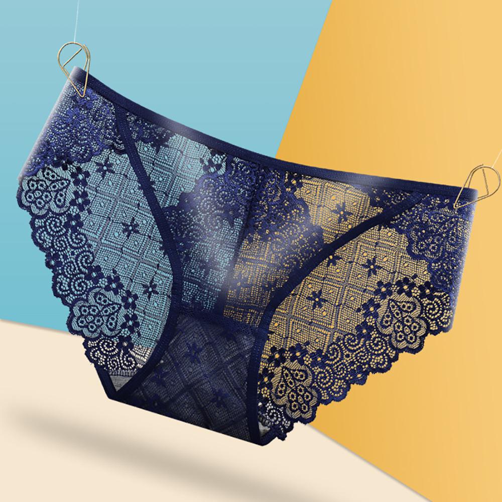 Quần Lót Lưới Ren Trong Suốt Lưng Thấp Gợi Cảm Cho Nữ