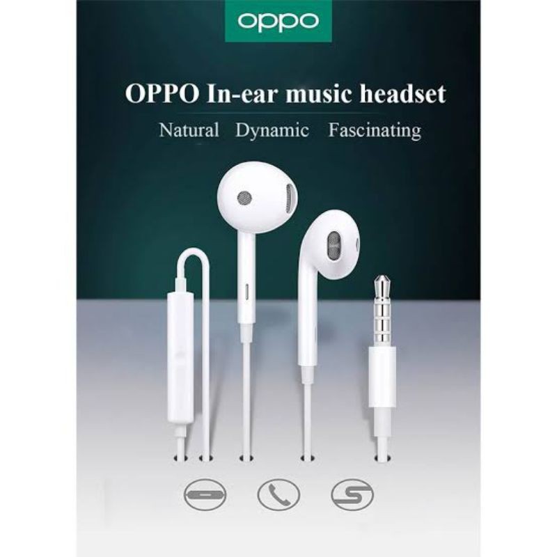 Tai Nghe Nhét Tai Oppo Aux Jack 3.5mm Chất Lượng Cao