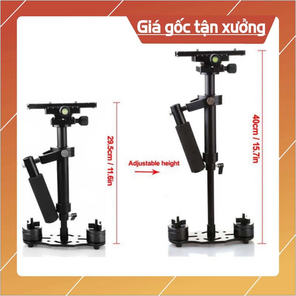 GIÁ CỰC KHỦNG Tay cầm chống rung cơ gimbal cơ S40 chống rung -Stabilizer Steadicam cho camera hành trình, hành động, điệ