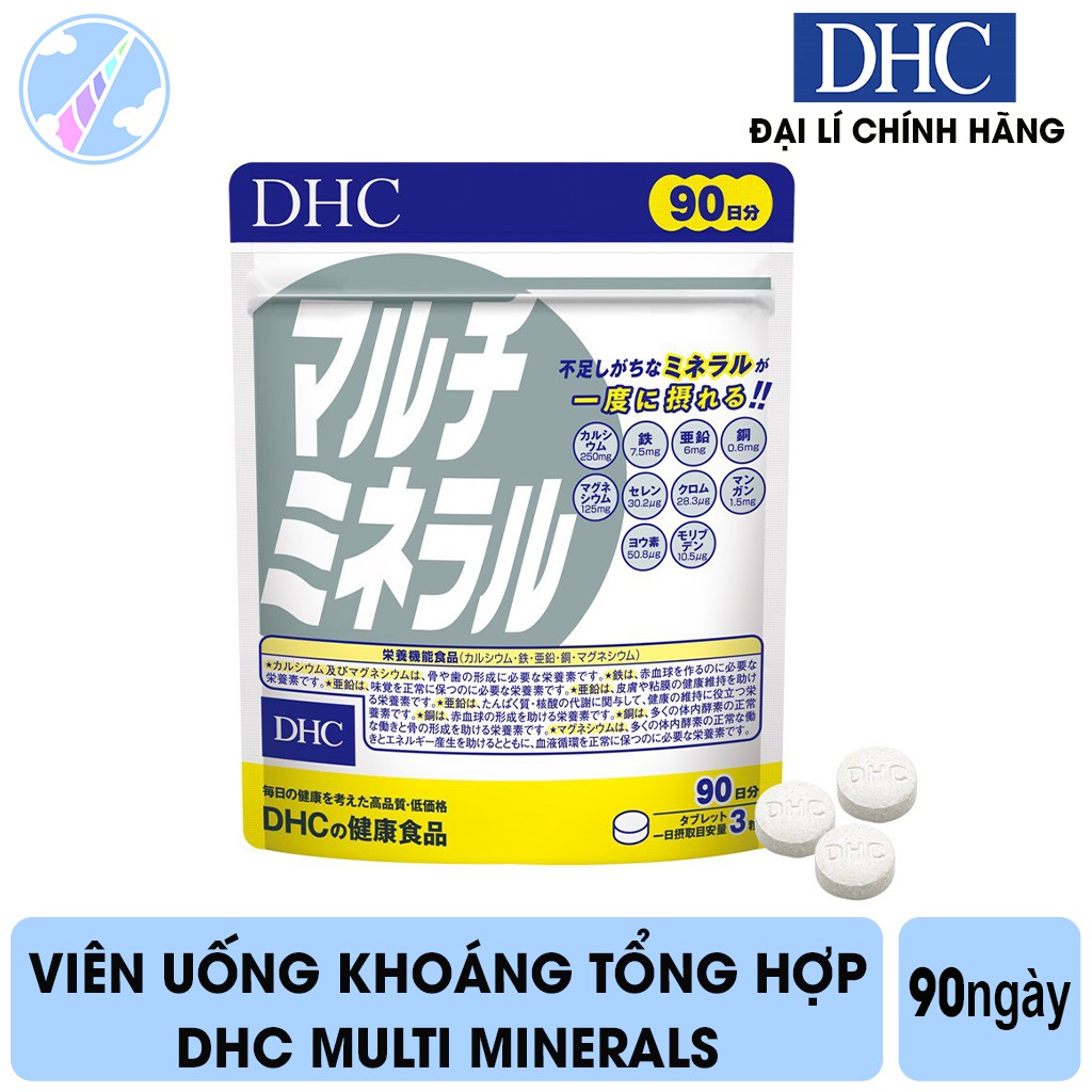 Viên Uống Bổ Sung Khoáng Chất Tổng Hợp DHC Multi Minerals | Thế Giới Skin Care