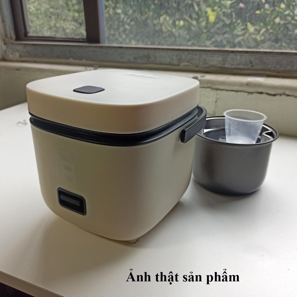 Nồi Cơm Điện Mini Đa Năng JIASHI 1,2L Hàng Nội Địa Cao Cấp (Nấu Cháo, Chưng, Hấp, Luộc) (tặng kèm ổ cắm)