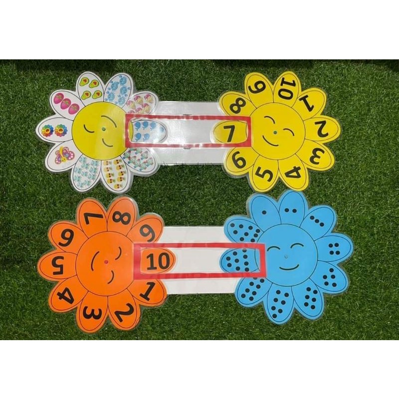 Hoa xoay học số từ 1 đến 10 cho trẻ mẫu giáo