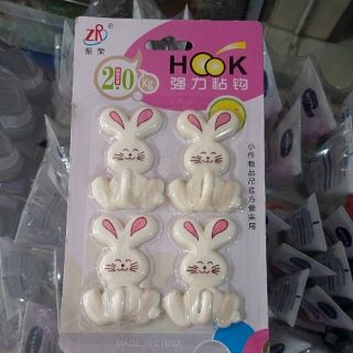 Móc dán tường, vĩ 4 cái