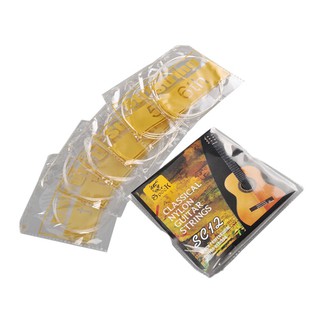 spock Classic Guitar Six Strings SC12 Nylon Silver Plating Set Super