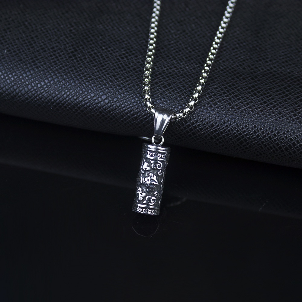 Vòng cổ bằng thép không gỉ phong cách Âu Mỹ thời trang