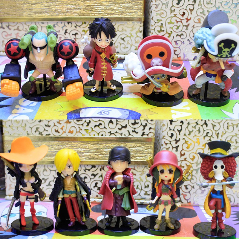 Mô hình Set băng hải tặng Mũ rơm ( one piece )  hàng chính hãng siêu đẹp