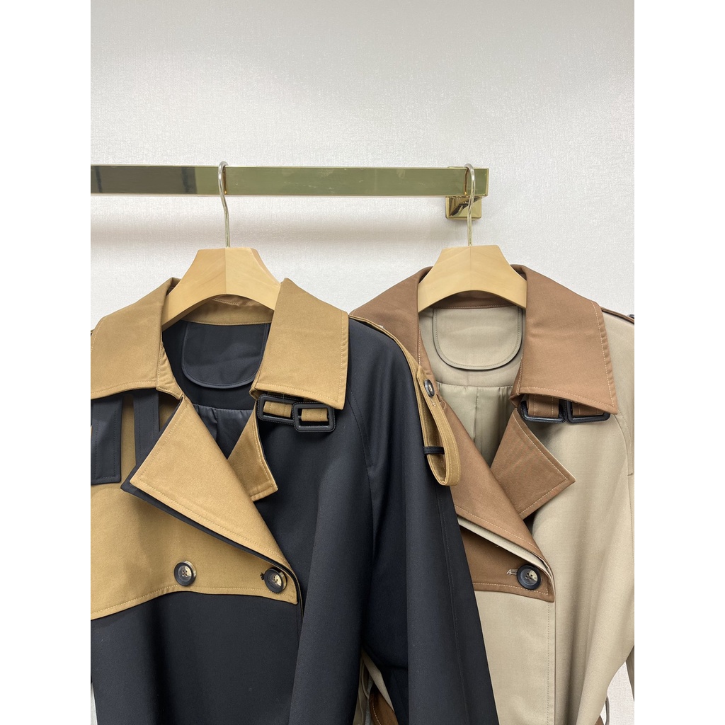 Áo khoác blazer nữ dáng dài thời trang cao cấp Burberry BBR phong cách sang trọng