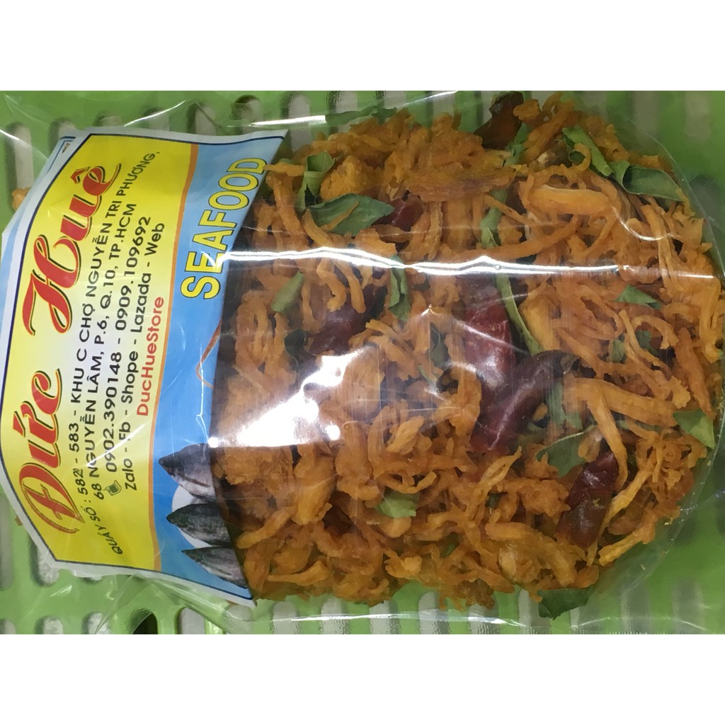 Khô gà lá chanh mới giòn, thơm ngon loại 1 bịch zip 100g - Đức Huê Store