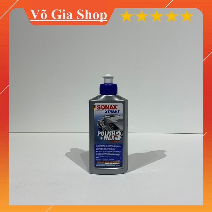 Dung Dịch Xóa Vết Xước - Đánh Bóng-Bảo Vệ Sơn Xe Sonax Xtreme Polish Wax 3 250ml