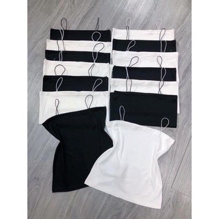 Áo 2 Dây Sợi Bún Chất Cotton Co Dãn