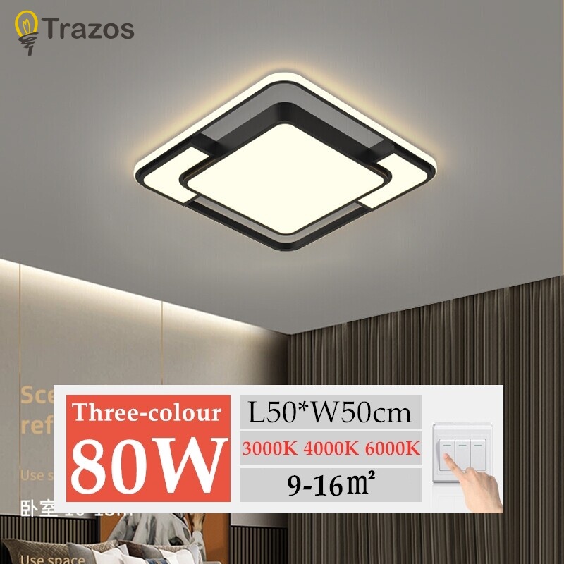 Đèn LED gắn trần nhà Trazos phong cách hiện đại trang trí phòng khách phòng ăn