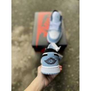 giày air jordan cổ thấp xanh