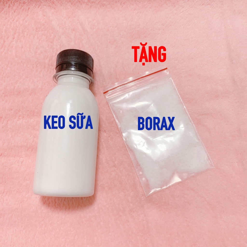 Chai Keo Sữa ATM 100ml Đóng Chai - Tặng 20gram borax - Nguyên Liệu Làm Slime