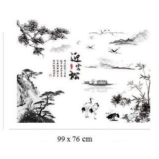 Decal dán tường  trang trí phong thủy