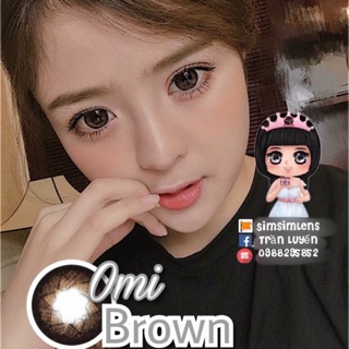 Lens Nâu 15mm giãn tròng - Lens Hàn Nâu choco