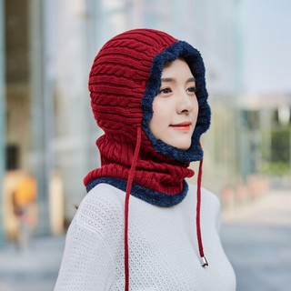 Mũ len trùm cổ lót nỉ bông siêu ấm,mũ len mùa đông ngày rét đậm và đi phượt